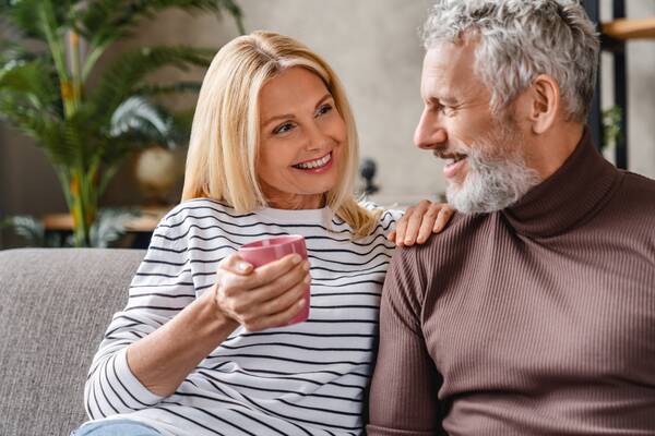 Hot couple coffee Adobe Stock 355906845